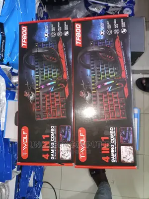 Gaming Keyboard With Mouse and Headset