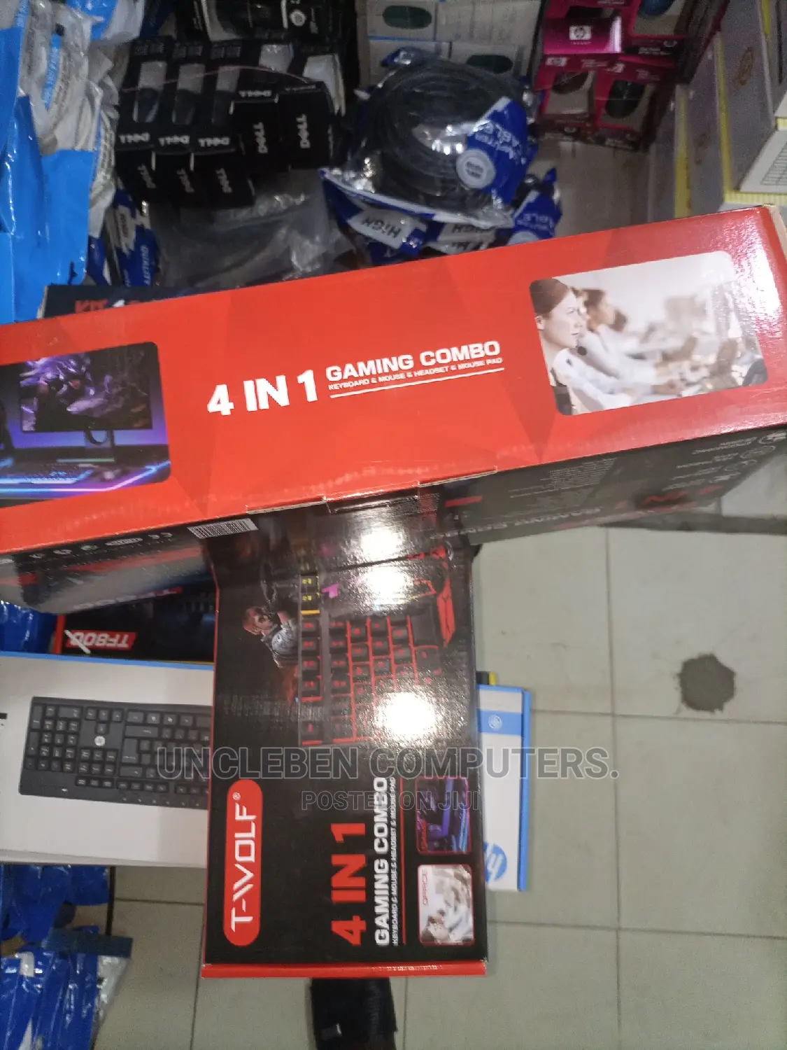 Gaming Keyboard With Mouse and Headset