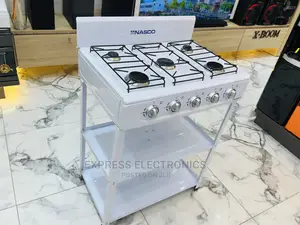 Stainless Steel White Nasco 5burner Gas Cooker With Stands