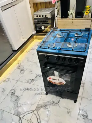 Stainless Steel Black Chigo 4burner Oven Grill 50/50