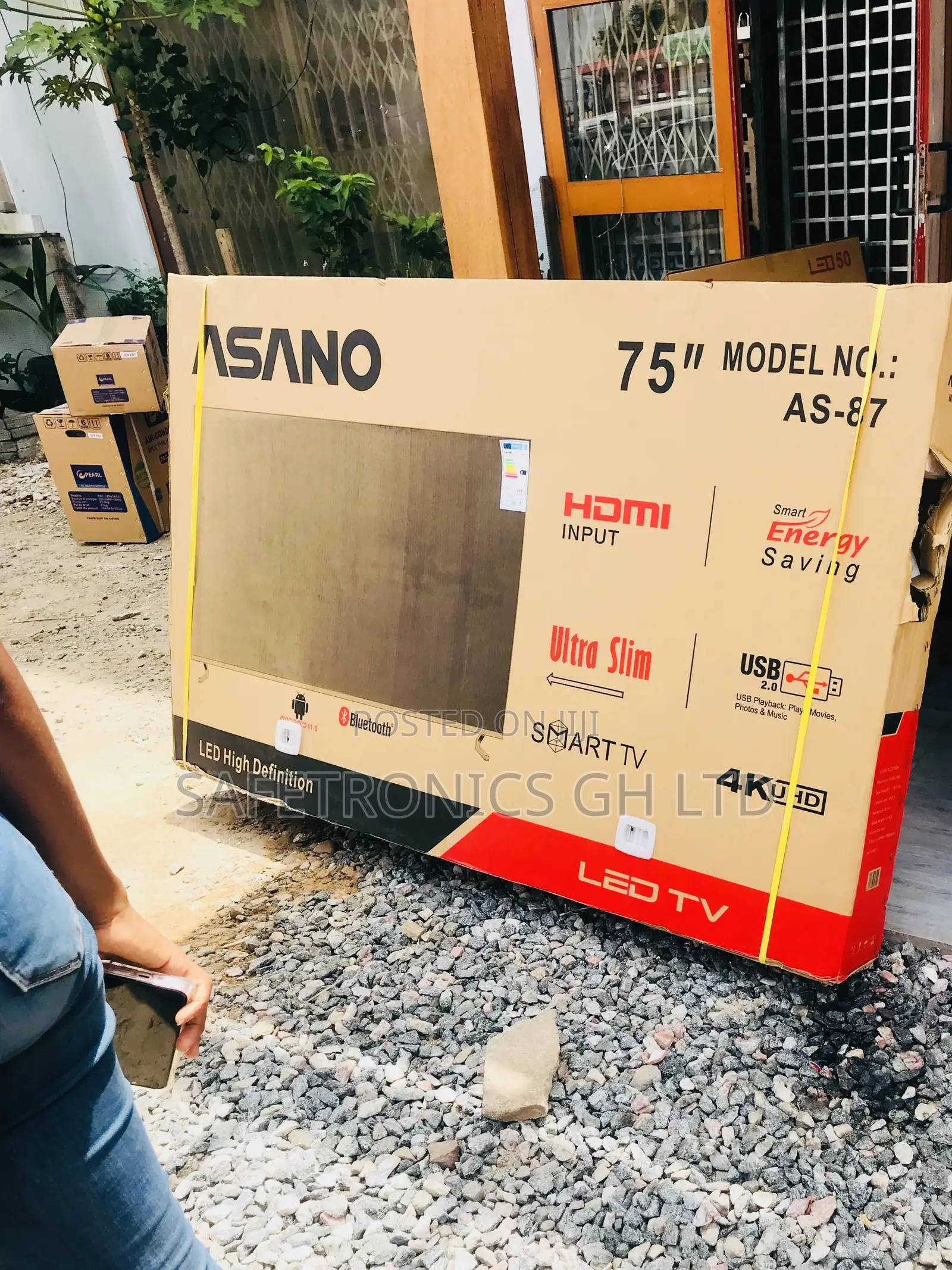 Asaon Quality LED Glossy 75 Inches Smart