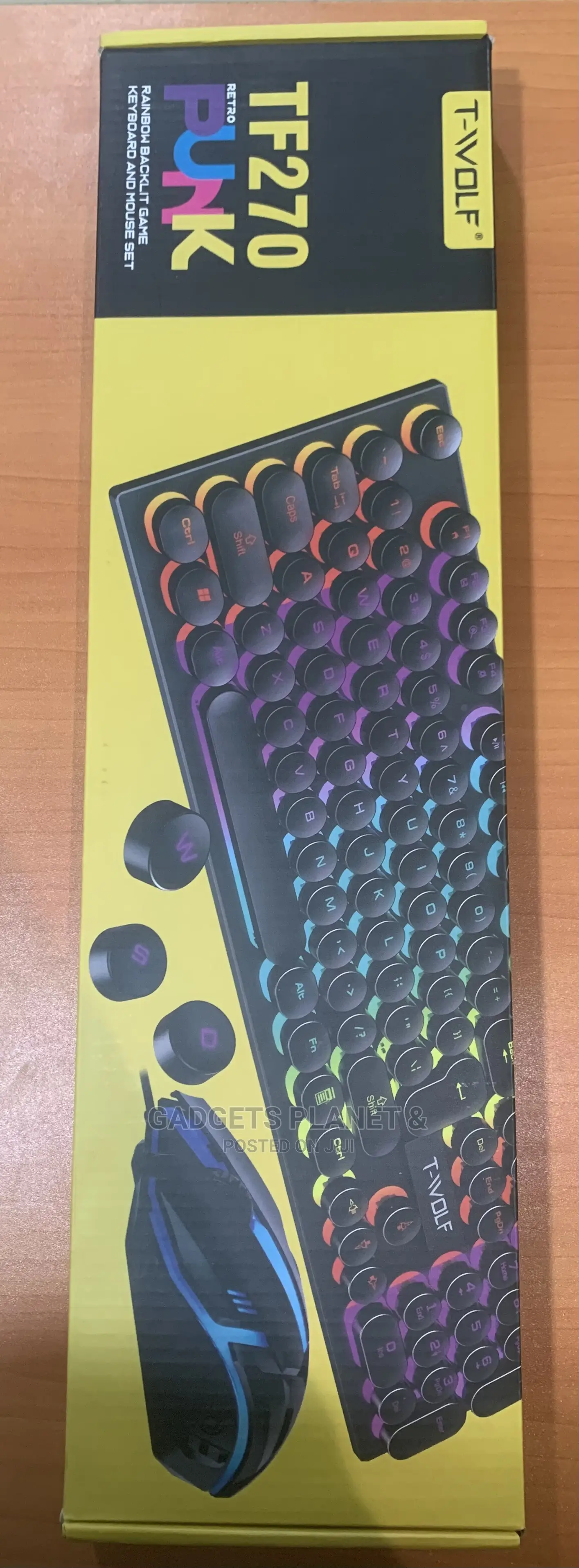 T-Wolf RGB Backlit Gaming Keyboard and Mouse Set - Tf270