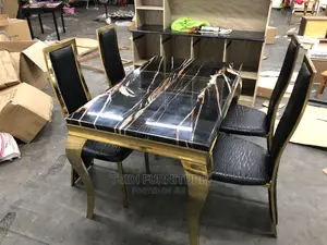 Quality Marble Dining Sets With Four Chairs