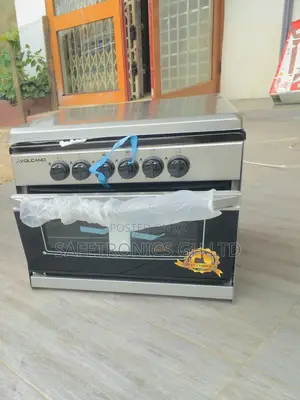Sliver Volcano Mini 4 Gas Burner Oven With Grill 50x50 