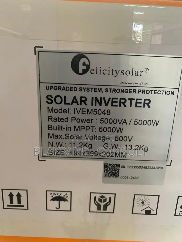5kw 48v (500voc) Felicity Hybrid Inverter