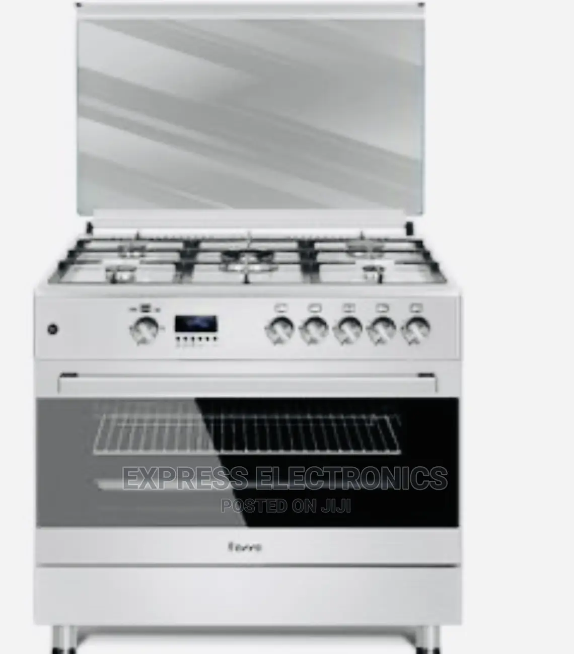 Ferre Inox Grey Body Finish 5burner Gas Cooker Oven Grill