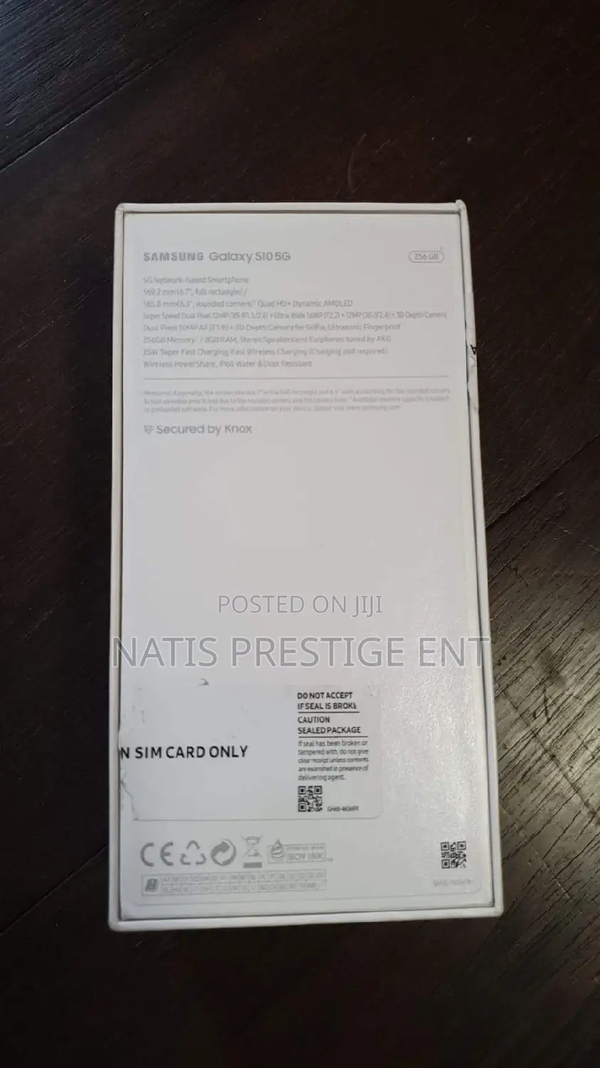 New Samsung Galaxy S10 5G 256 GB Black