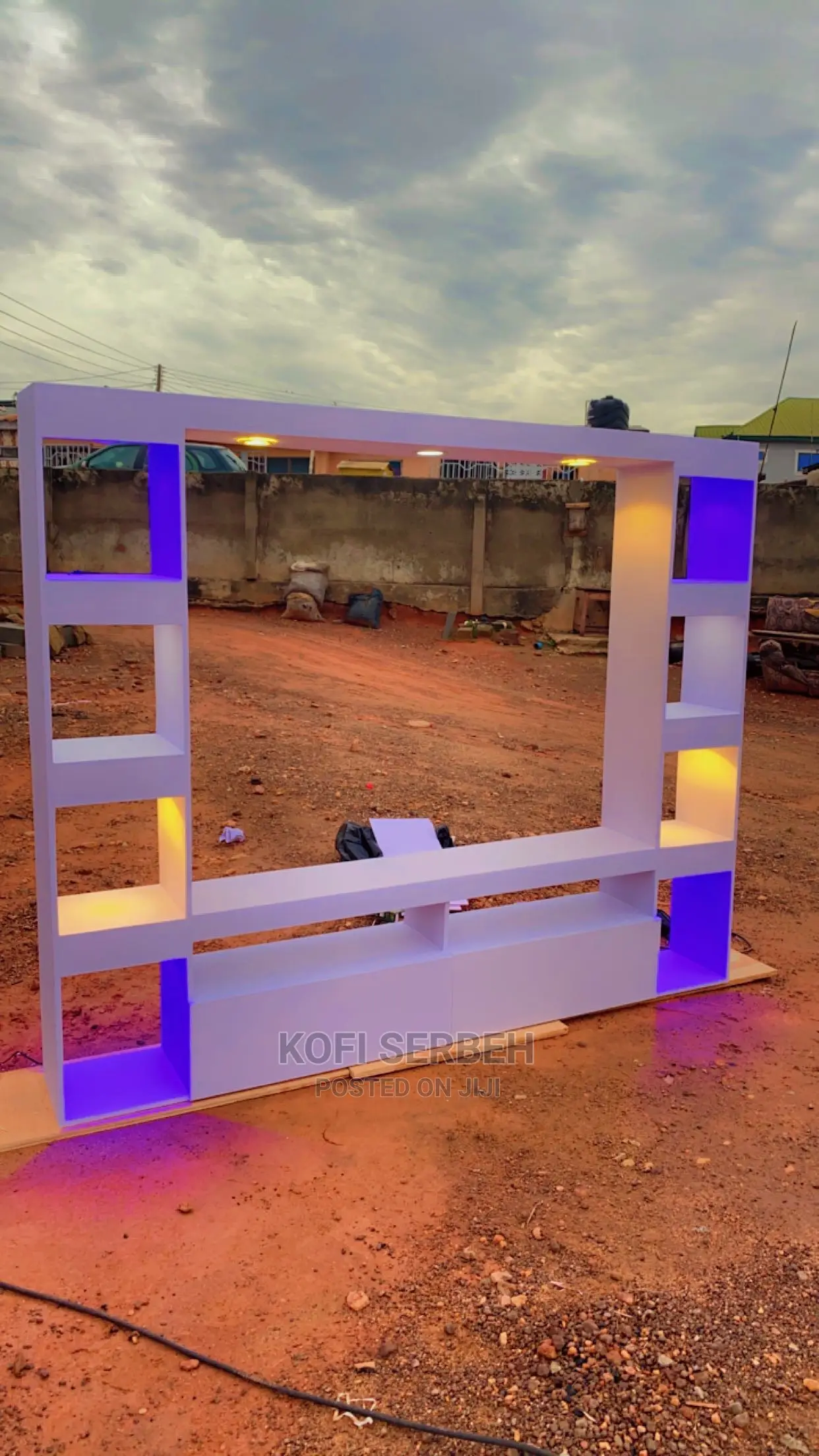 Led Wooden TV Stand
