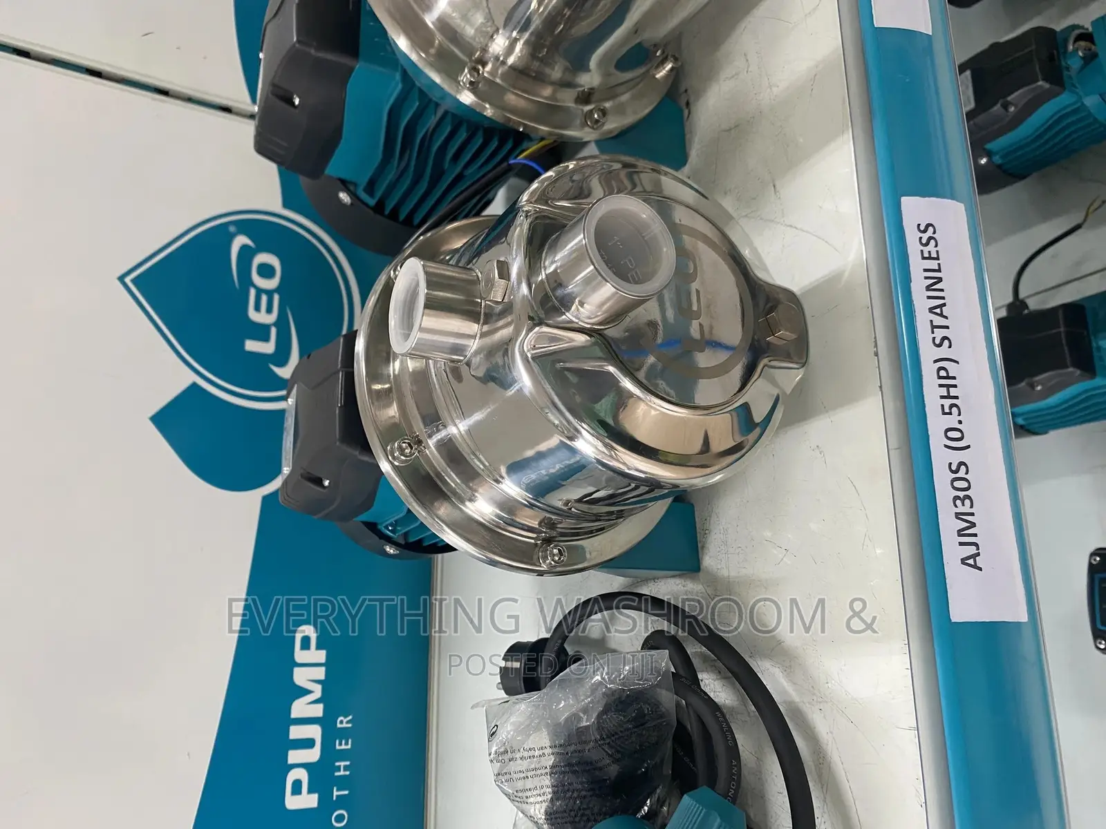Water Pump- Leo Water Pump 0.5hp- Stainless Steel Jet Pump