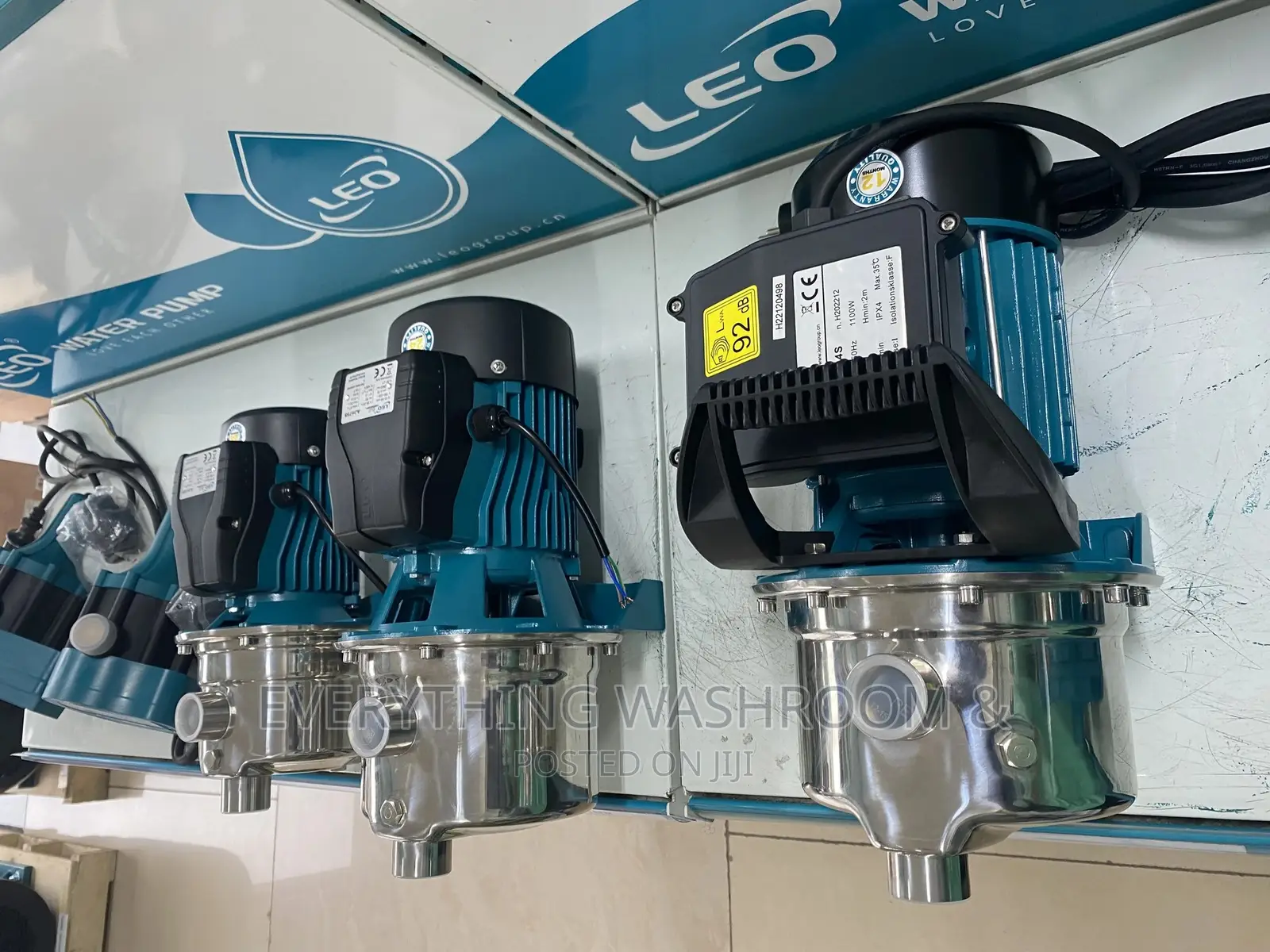 Water Pump- Leo Water Pump 0.5hp- Stainless Steel Jet Pump