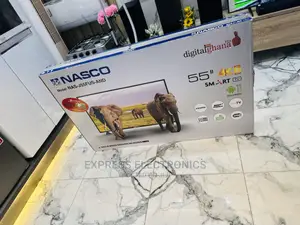 Glossy Black Slim Nasco UHD Smart 55” Tv
