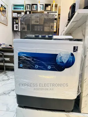 Hand Wash Effect Midea 7kg Topload Twintub WM White