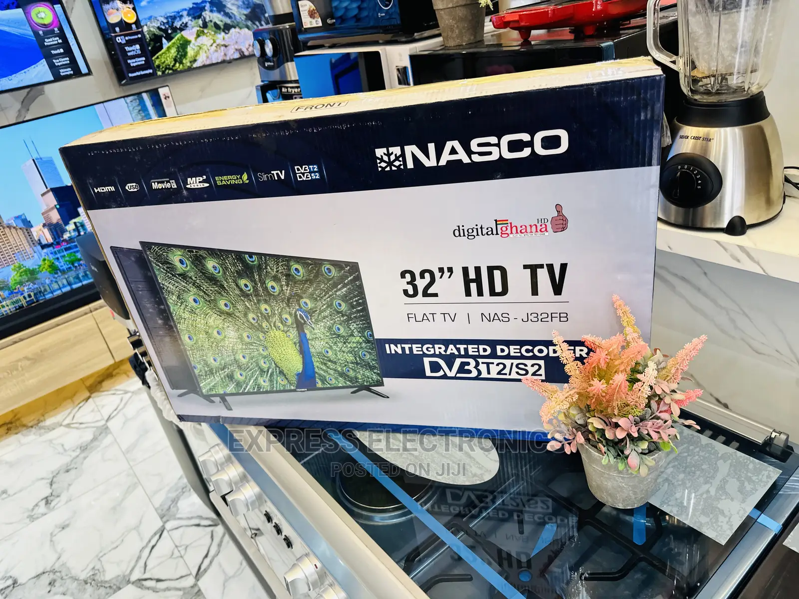 Quantum Dot Colour Sleek Hd Digital Satellite Nasco 32”