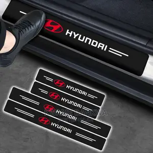 Door Sill Anti Scratch Stickers With Car Model Logo