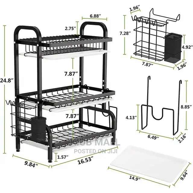 Kitchen Drain Plate Rack