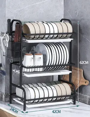 Kitchen Drain Plate Rack