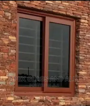 Aluminum Sliding Window Wood Colour