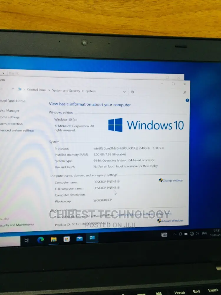 Laptop Lenovo ThinkPad T460 8GB Intel Core I5 SSD 256GB