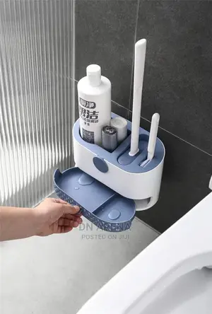 3 in 1 Silicone Toilet Brush With Holder