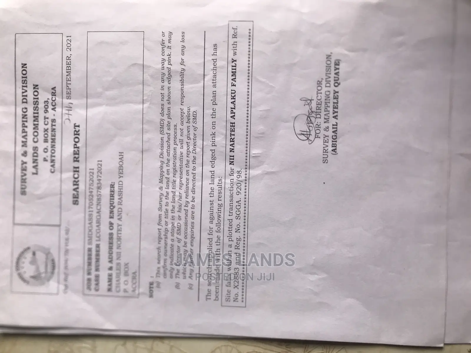 Land Title for Sale at Aplaku Hill Top