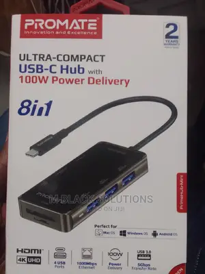 Promte Primehub-Mini Ultra Compact 8-in-1 USB-C Hub