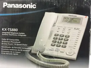 Panasonic Kx-ts880 Black Corded Phone Speakerphone Caller ID
