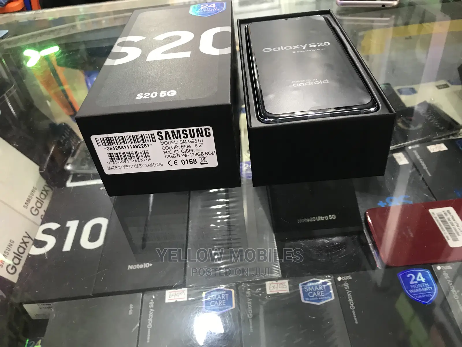 New Samsung Galaxy S20 128 GB Blue