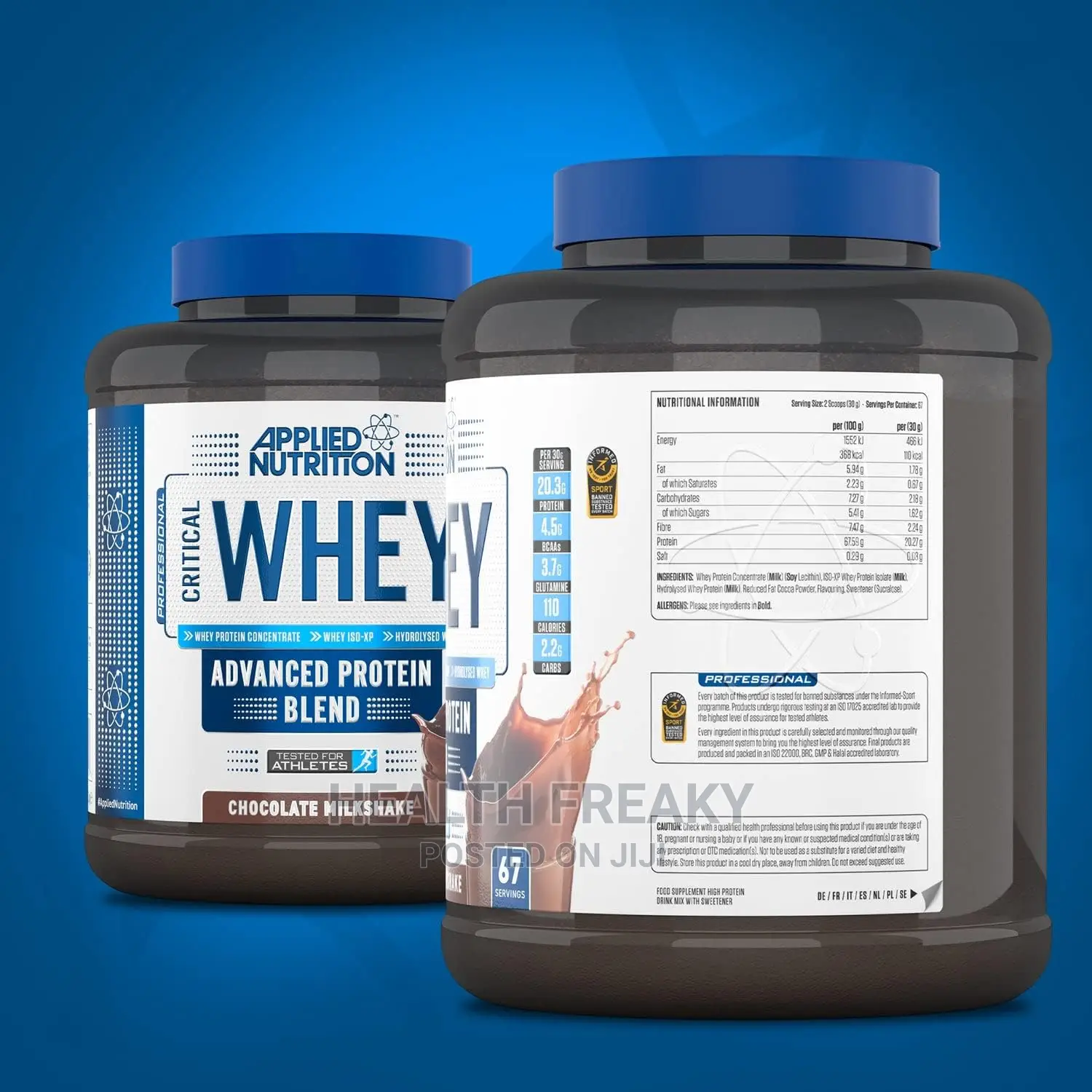 Whey Protein Isolate Critical Whey for Building Muscle 2kg