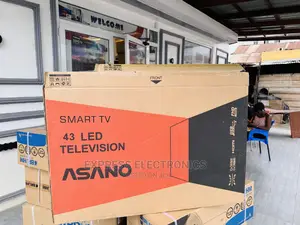 Asano 43”Glossy Black Slim Smart 