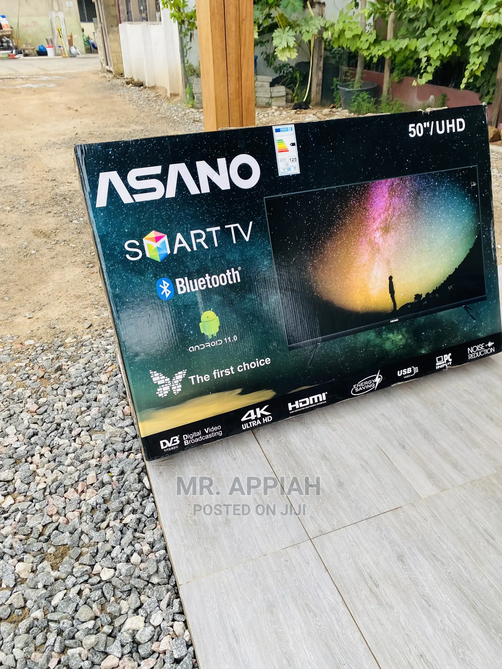 Asano50inch Smart Led Tv Works Faster Saves Energy,Black