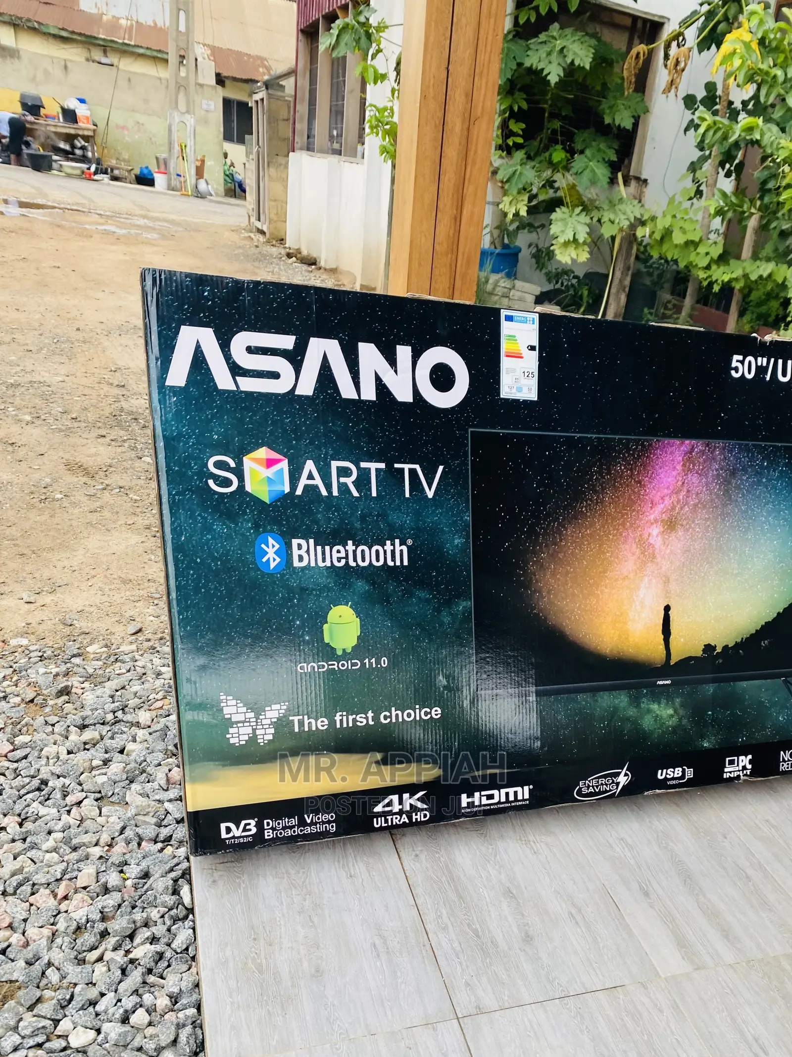Asano50inch Smart Led Tv Works Faster Saves Energy,Black