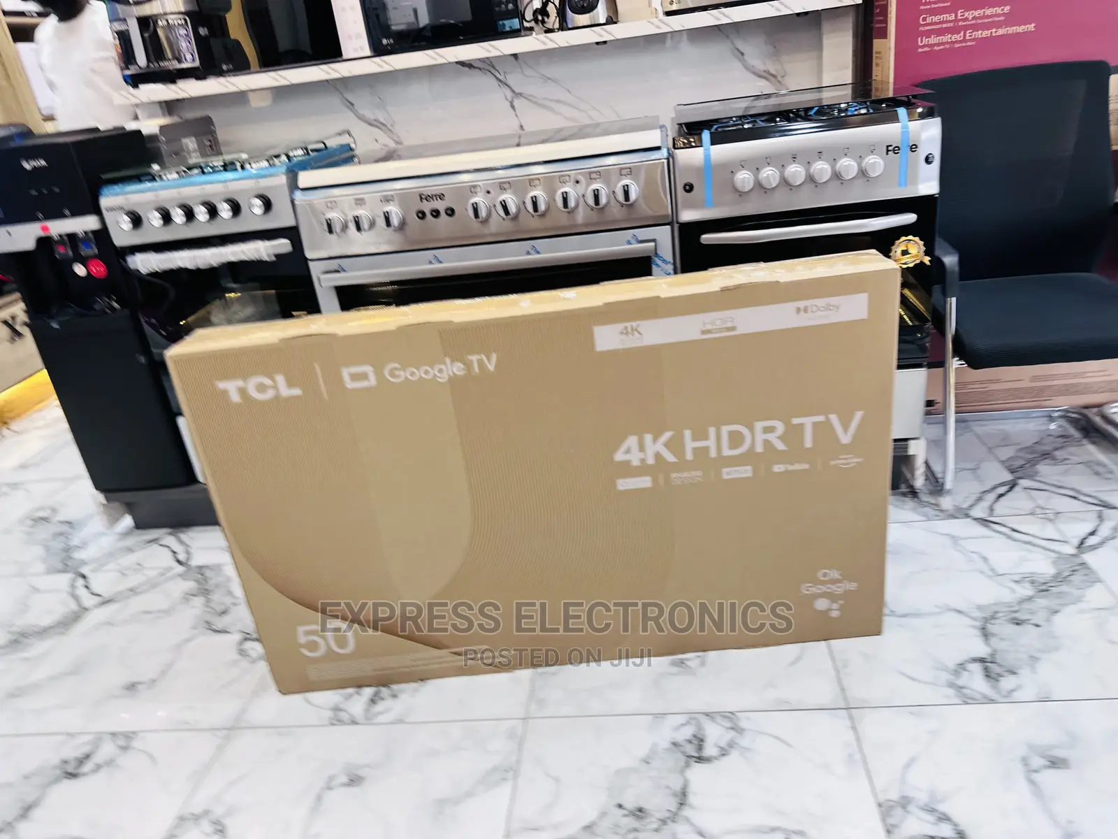 True Colours Cinema  UHD TCL P635 50” Smart Tv