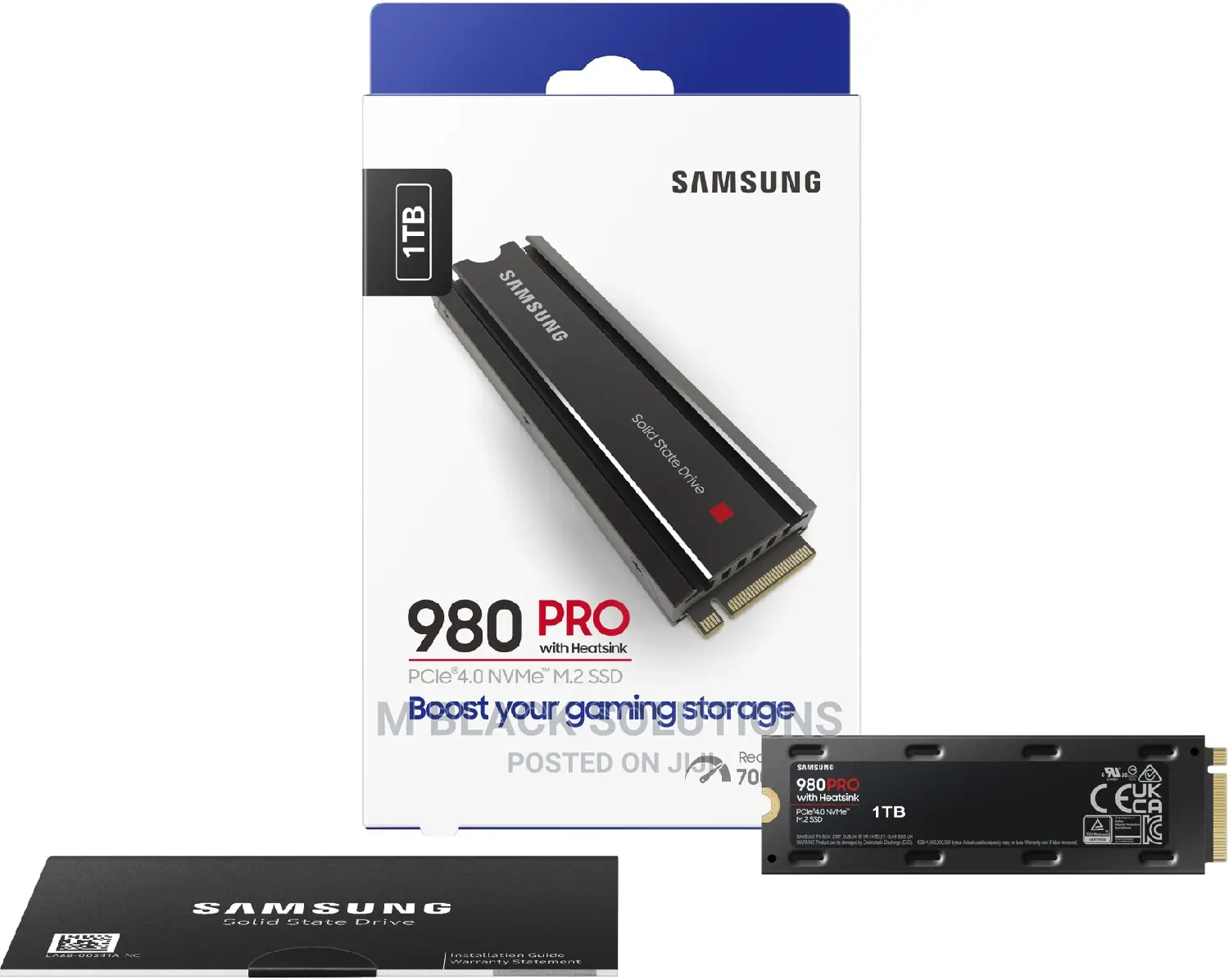 Samsung 1TB 980 PRO M.2 Nvme SSD With Heatsink