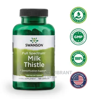 Swanson Milk Thistle Seed Capsules, 500 Mg, 100 Count