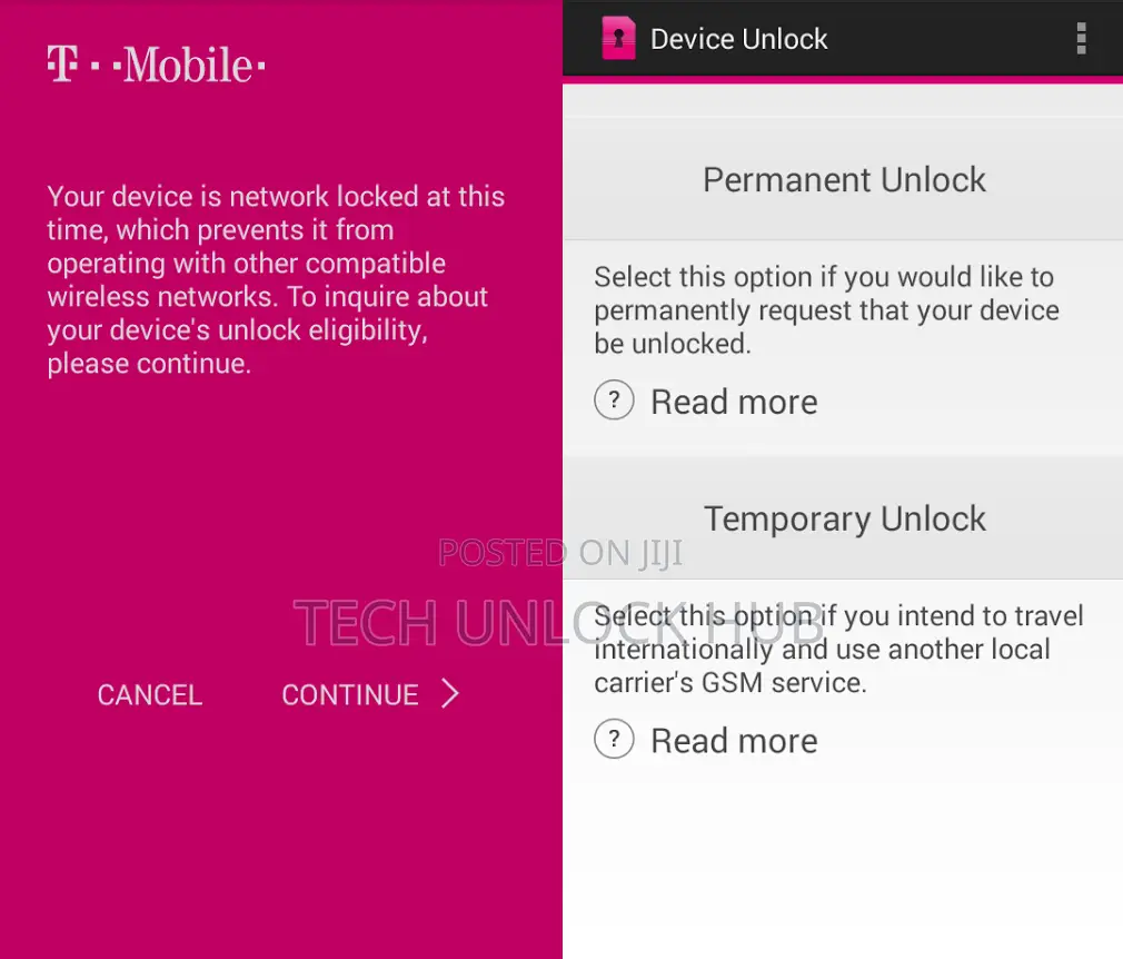Unlock /Decode T-Mobile Samsung Phones
