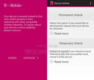 Unlock /Decode T-Mobile Samsung Phones
