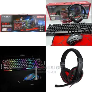 T-Wolf 4in1 Gaming Combo (Keyboard, Mouse Pad, Headset