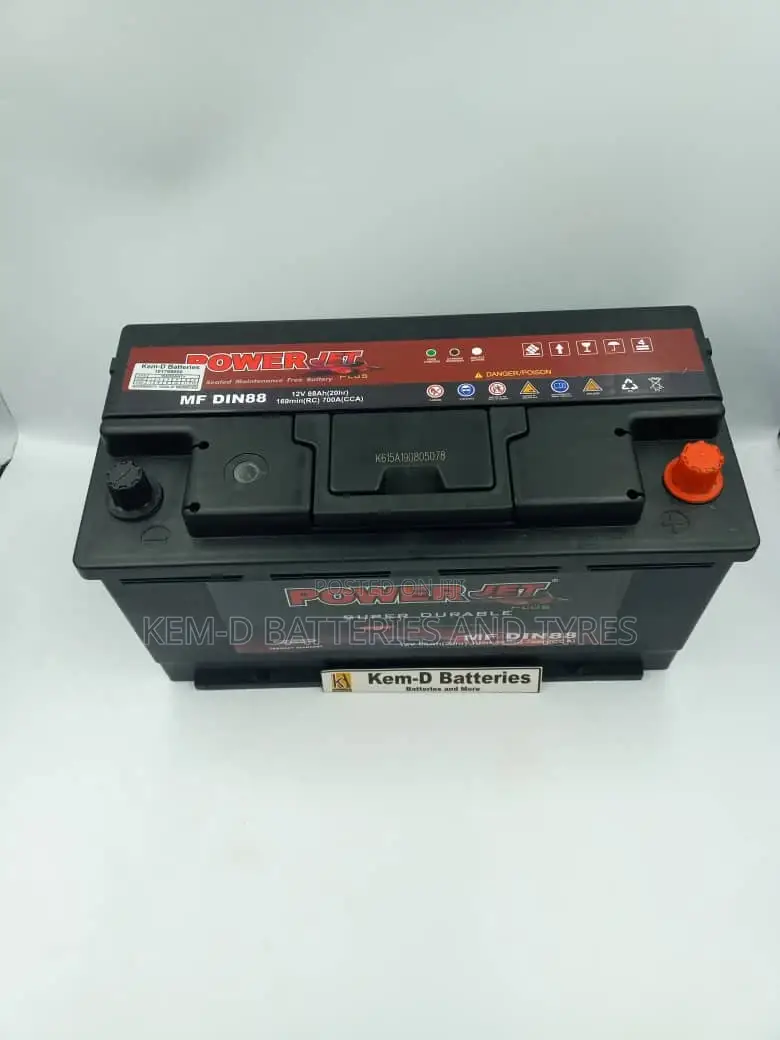 17 Plates Power-jet Car Battery - Free Instant Delivery