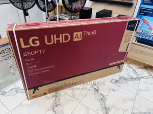 Neatly Sealed LG UHD Display Smart 65”Up77 Tv