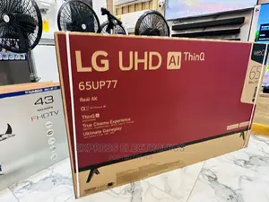 10gig Home of Electronics Tv LG UHD SMART UP77 65”