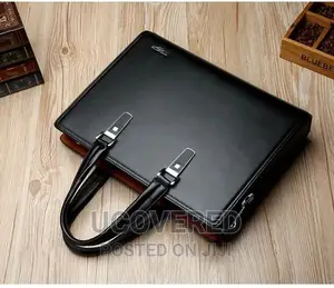 Real Leather Briefcase Laptop Bag
