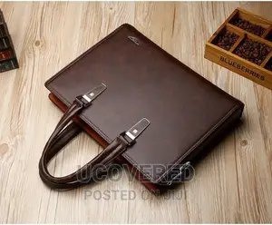 Real Leather Briefcase Laptop Bag
