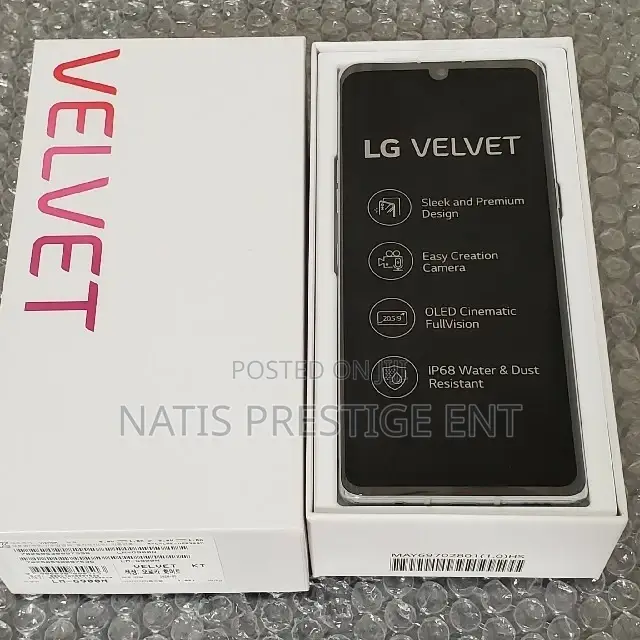 New LG Velvet 5G UW 128 GB Black
