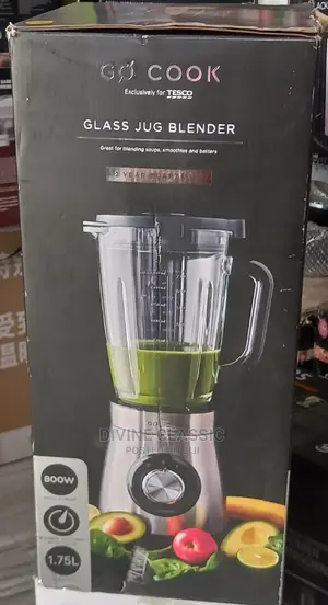 5speed Levels Tesco Go Cook Glass Jug Blender(1.75lit)