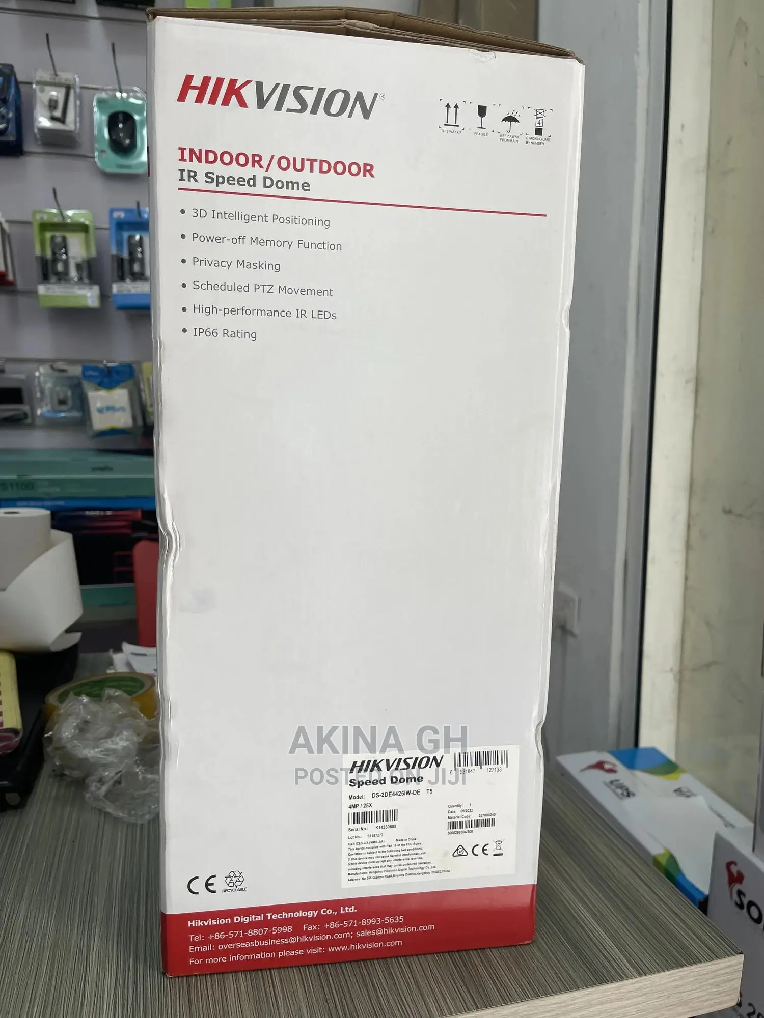 Hikvision 4mp Ip PTZ 25X IR Speed Dome Camera Ds-2de4425iw-D