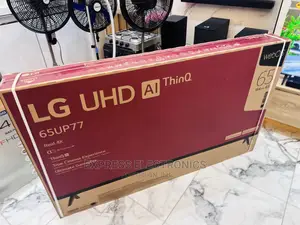 Glossy Black Slim UHD Smart LG Up77 65”Tv