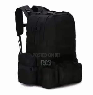 Black Military 50L Tactical Backpack
