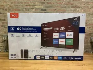 55” HDR Uhd Smart TCL Roku Bluetooth LED TV Netflix 2023