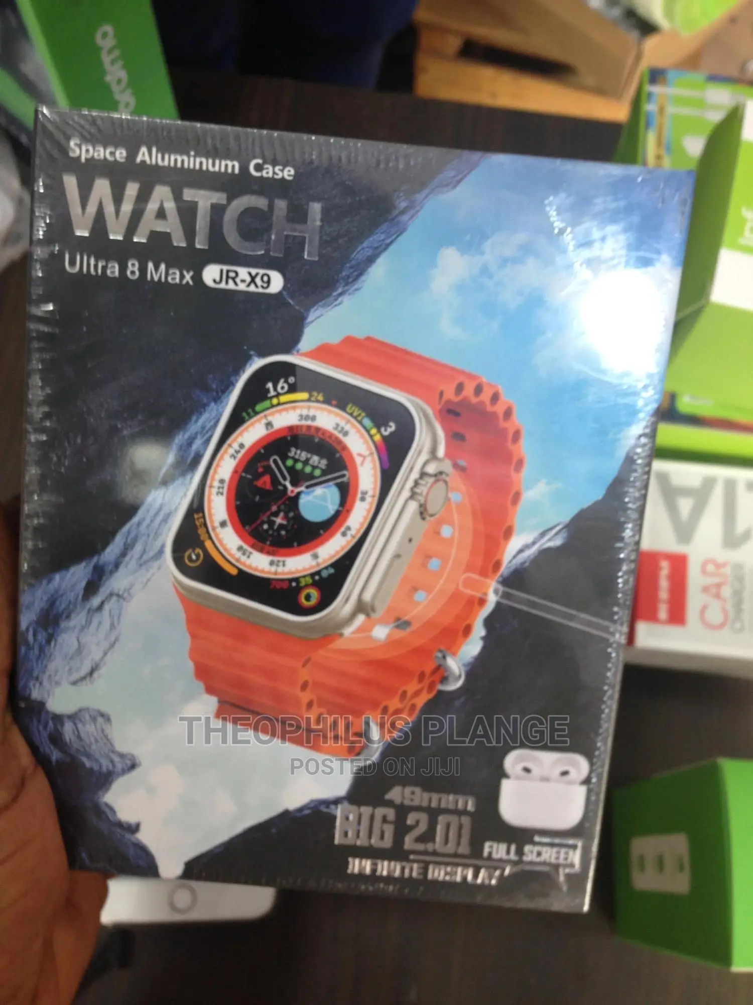 Ultra 8 Max Smart Watch. With Free Airpods.