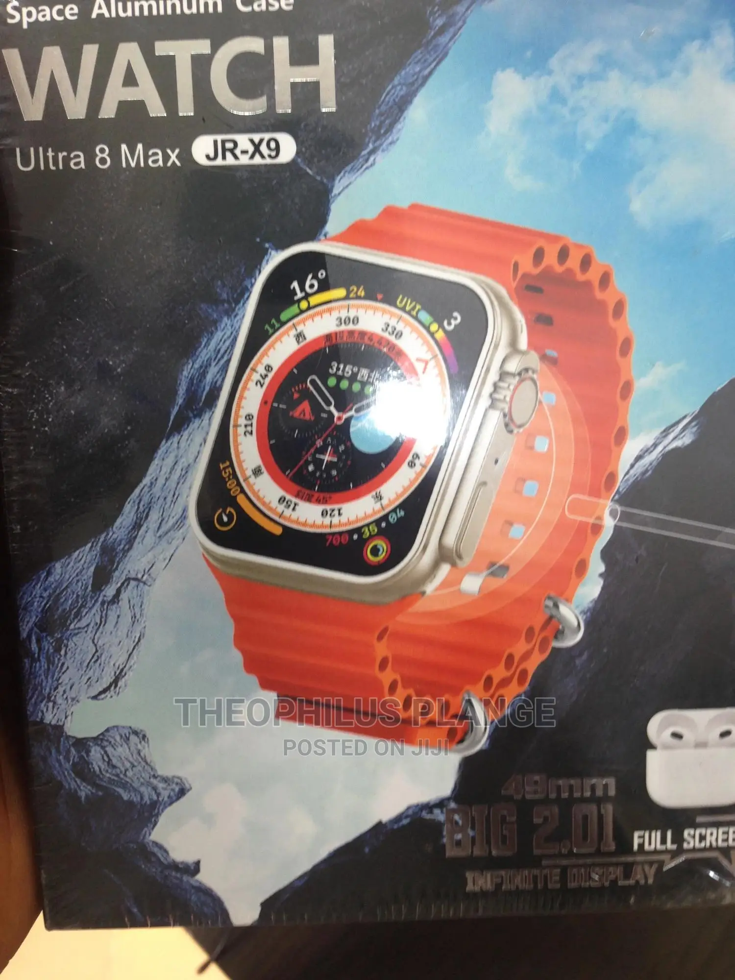 Ultra 8 Max Smart Watch. With Free Airpods.
